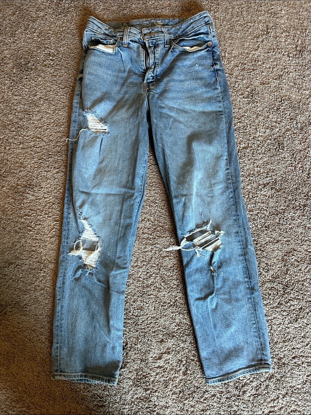 Old Navy Light Blue Distressed Women's Jeans